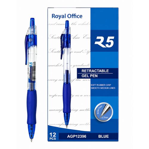 PENNE GEL ROYAL OFFICE R5 0,7 BLU